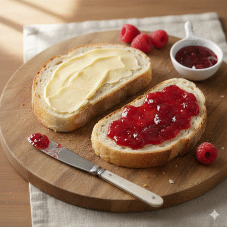 Bread and Butter/Jam Sandwich