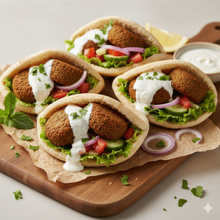 Pita Pockets with Falafel