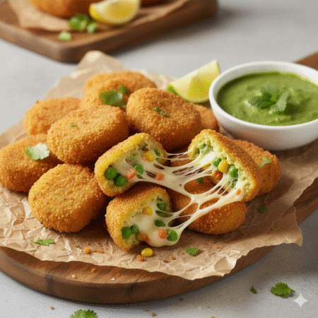 Veg Nuggets with Cheese